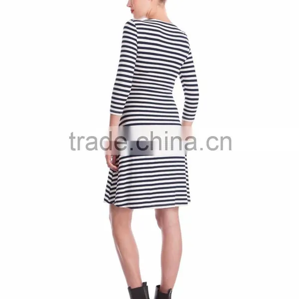 Slim Stripe Maternity Salwar Kameez Long Sleeves photo-4