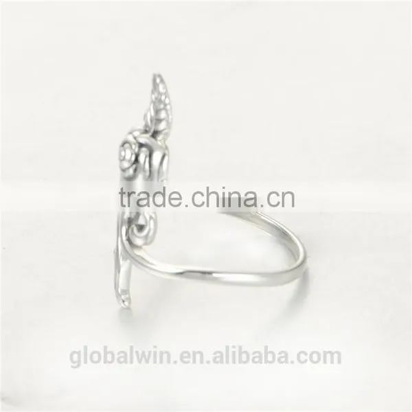 New European Design Valentines' Gift Rose Value 925 Silver Rings photo-2