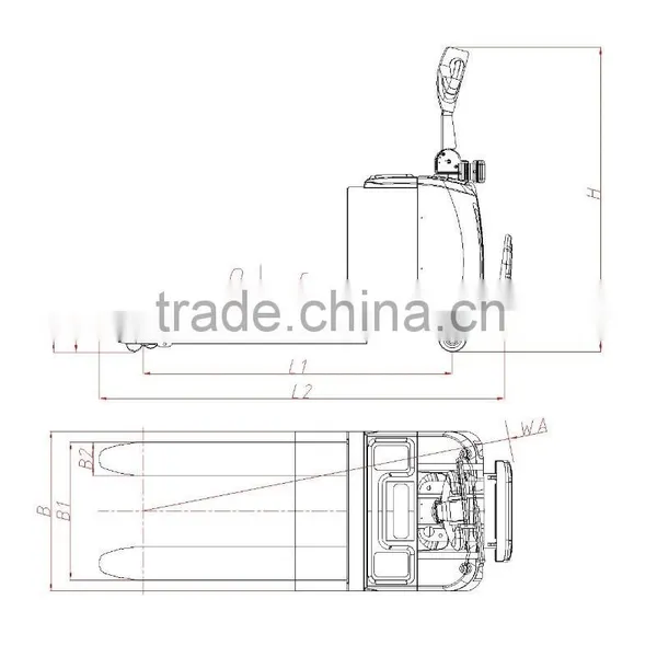 1-3tons Manual Hydraulic Pallet Truck/yujie/logistics Equipment/hand Pallet Truck China Export/warehouse photo-3