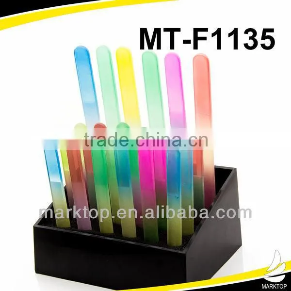 Plastic nail file case for show