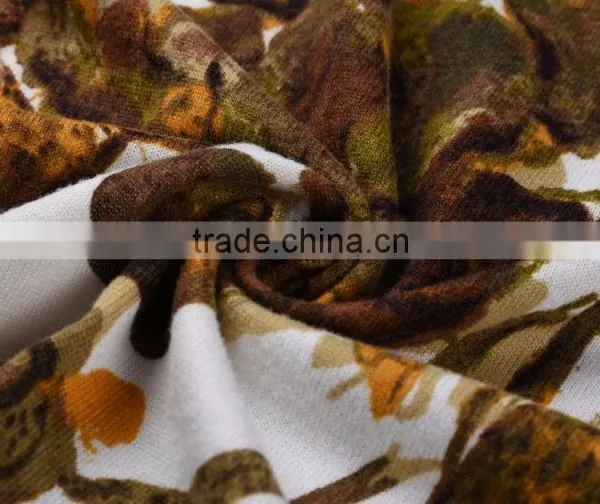 Fashion New Products 2016 Brushed Printed Fabric DTY Polyester Fabric