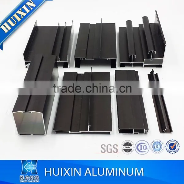 China Hot Selling Anodized Bronze Aluminum Door Frame Profiles photo-3
