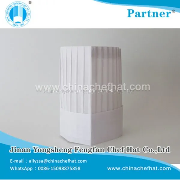 60g Special White Non Woven Flat Top Cook Cap Disposable Chef Hat photo-4