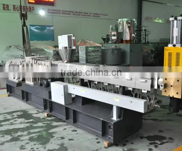 PP PE Calcium Carbonate Filler Masterbatch Plastic Granules Twin Screw Extruder photo-4