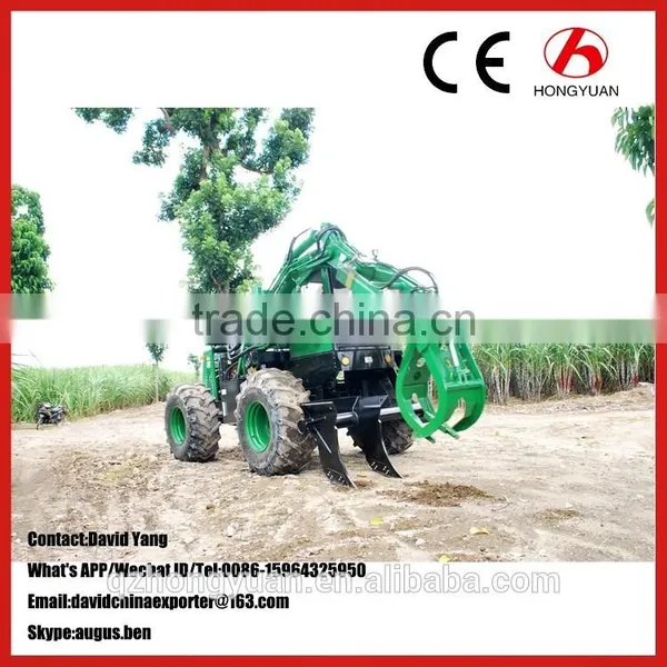 China Big Grapple Capacity Sugarcane Loader With 4 Wheel Drive photo-5