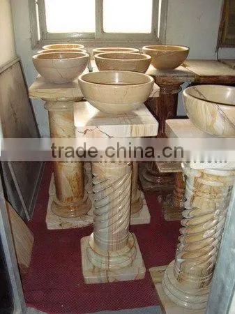 A GRADE TEAKWOOD MARBLE PEDESTALS photo-2