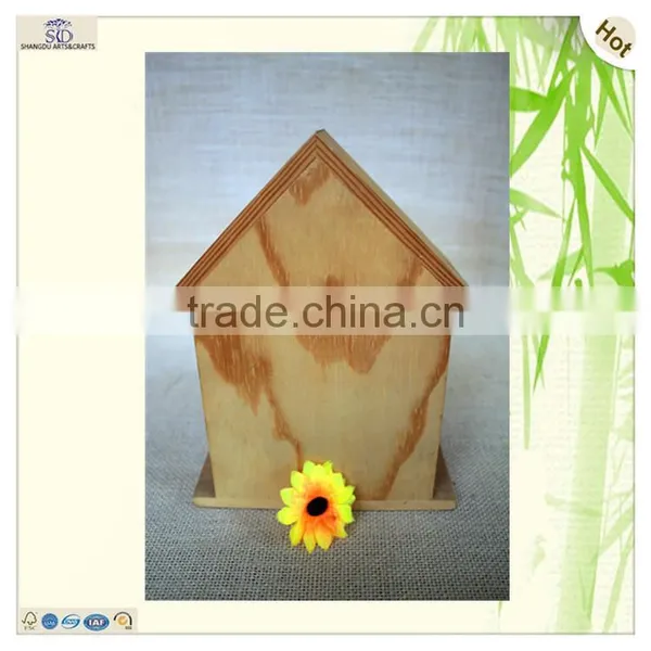 Love Gift Pine Wood Bird Garden Cage House photo-4