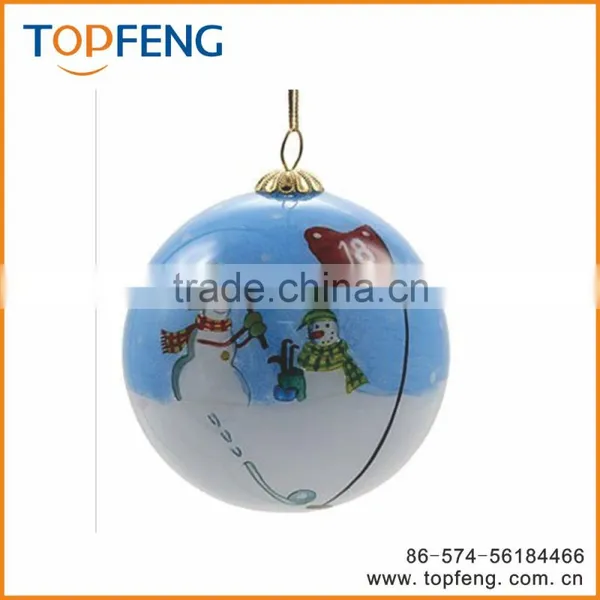 2016 Hot Design Glass Christmas Painting Ball/hanging Glass Ball/hanging Glass Ball photo-5