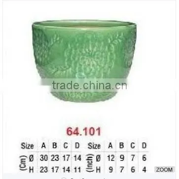 Indoor Ceramic Glazed Planter Pottery Pots