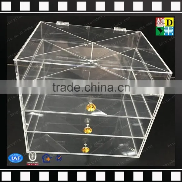 2016 Handmade Acrylic Makeup Organizer ,plexiglass Display Box,luite Drawer Box photo-6