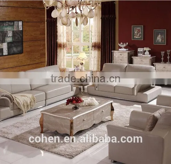 Golden Color Stylish Stainless Steel Center Coffee Table/modern Furniture B109 photo-2