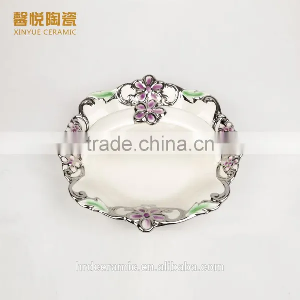 European Porcelain Fruit Dish, Stock Ceramic Dry Fruit Dish photo-3