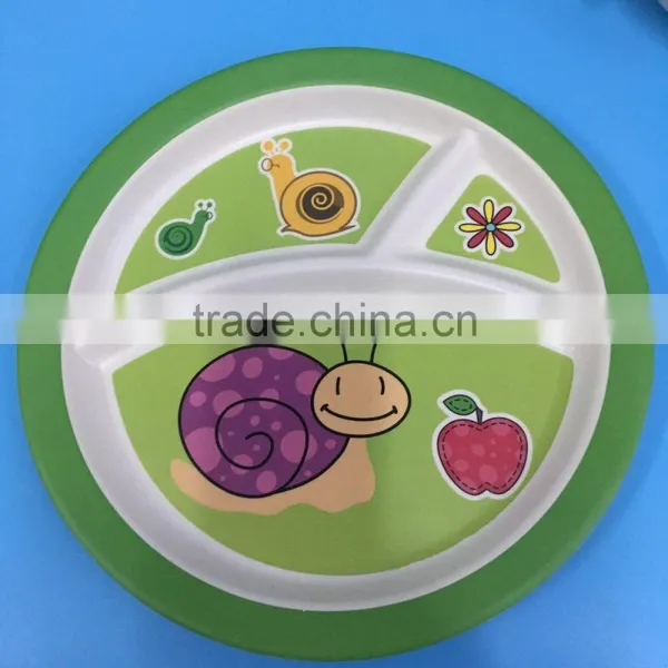 HOT SALE ECOFRIENDLY BAMBOO FIBER CHILD DINNER SET photo-4