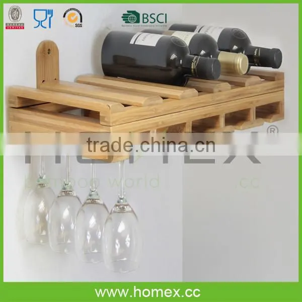Marketable Wine Rack_bamboo Wine Bottle Holder_wall Mount Wine Rack_HOMEX photo-5