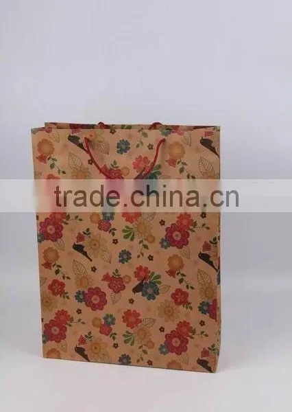 Printed Foldable Gift Bag / Retro Look Shopping Paper Bag photo-2