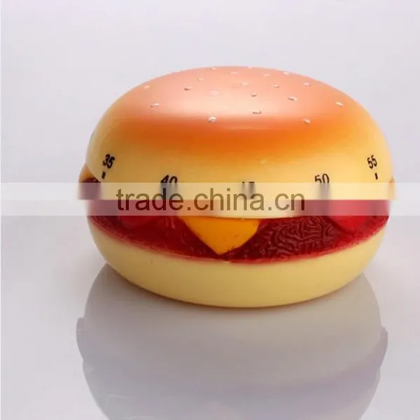 cartoon kitchen timer / kitchen Hamburg shaped kitchen timer / plastic count down timer