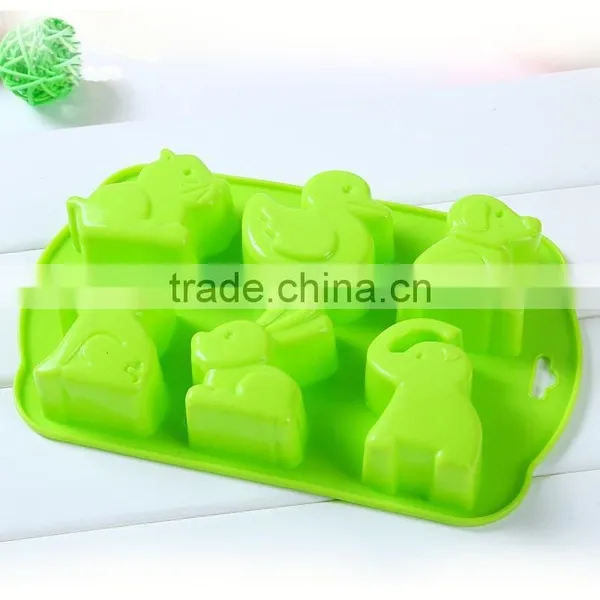 Funny Kitchen Cute Cake Mold Silicone Ice Trays Mini Animals Shape photo-2