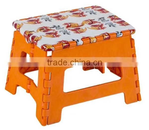 Customized Printing Plastic Folding Step Stool photo-4