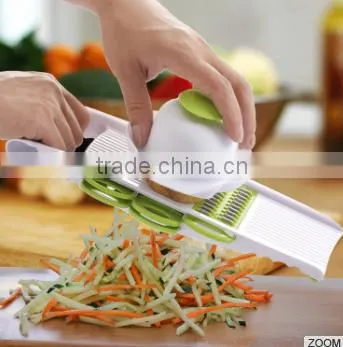 6 in 1 Fruit Multi Vegetable Mandoline Slicer 6 Adjustable Stainless Steel Blades Kitchen Grater Cutter photo-3