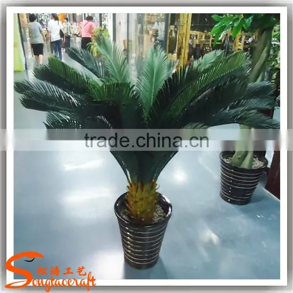 Indoor Evergreen Ornamental Plants Cycas Revoluta Artificial Fake Plastic Evergreen Trees for Home Decor photo-2