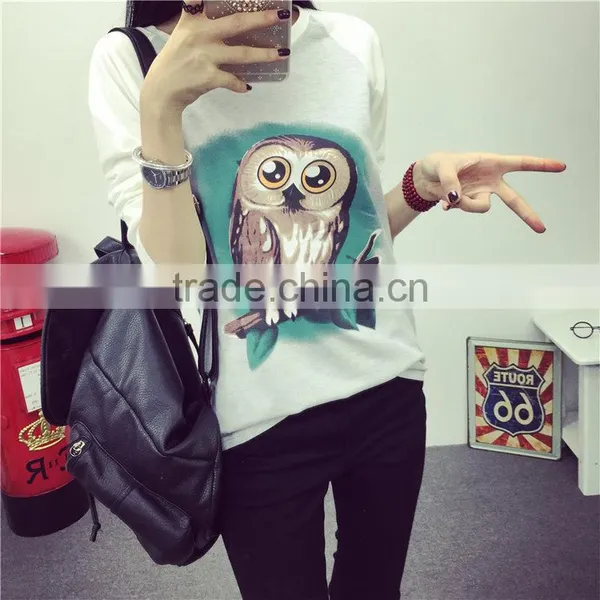 Custom Lady Fashion Basic T-shirt With Long Sleeve photo-3