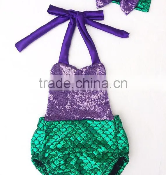 Fashion New Romper Children Colthes Mermaid Baby Girls Romper photo-4