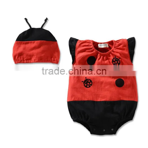 Factory Supply New Fashion Funny Baby Girl Boy Rompers w/ Hat Newborn Clothing Set photo-5