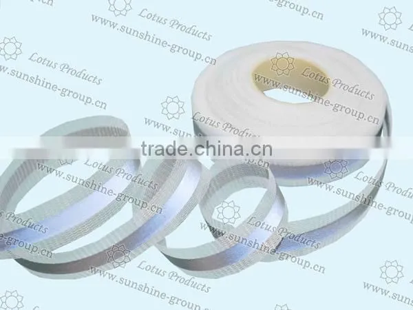 Double Face Elastic Reflective Fabric Tape For Clothing photo-2