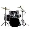Pearl Forum FZH725B 5 Piece Drum Set - Smokey Chrome With Chrome Hardware
