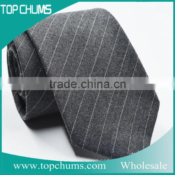 Korea Style Fashion Stripe Printing Men Neck Ties Skinny Cotton Tie photo-2