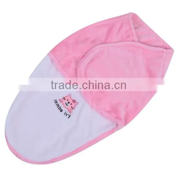 Newborn Fleece Soft Envelope Sleeping Receiving Bag Bedding Baby Blanket Swaddle photo-5