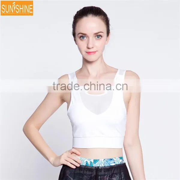 2017 OEM Sports Bra Gym Wear Fitness Womens Gym Wear Mesh Yoga Sports Bra photo-3