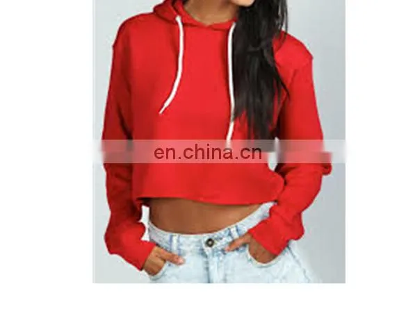 Hot Selling Custom Compressed Print Women Crop Top Hoodie photo-4