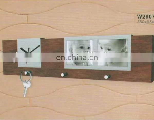 (W2907) Handmade Wooden Art Crafts Table Clock photo-3