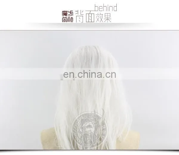 Halloween Latex Ghost Mask With White Wigs photo-4