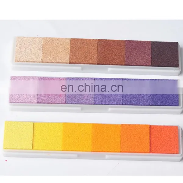 Wholesale Gradient Multicolor Stamp Pad Ink Washable Kids Ink Stamp
