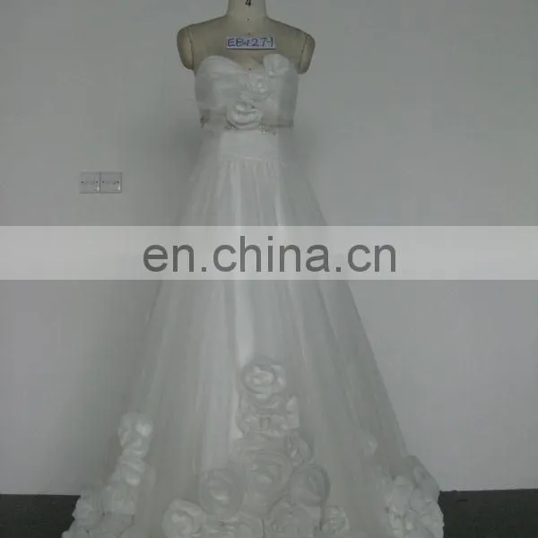 EB1279 Sweetheart Neckline Taffeta Corset Wedding Dress