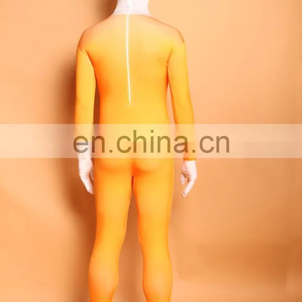 Orange Spandex Lycra Business Zentai Cosplay Costume For Adult photo-3