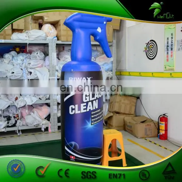 Inflatable Advertising Glass Clean Model Replica, Blue PVC Inflatable Helium Bottle Balloon for Sale photo-4