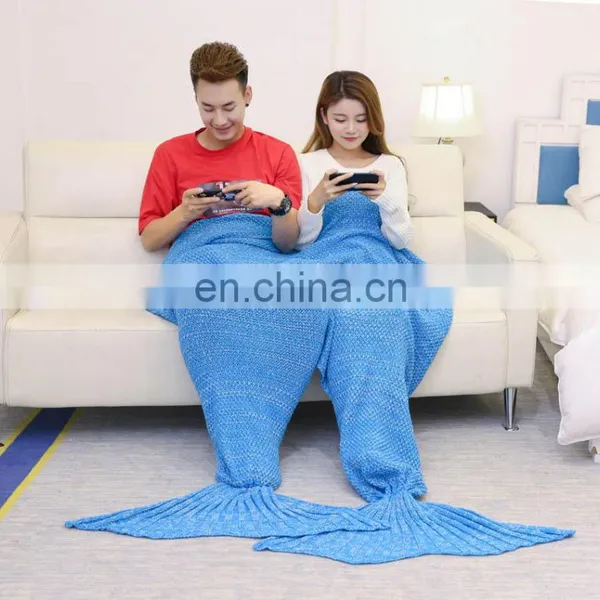 Wholesale Blanket Double Mermaid Tail Blanket photo-5