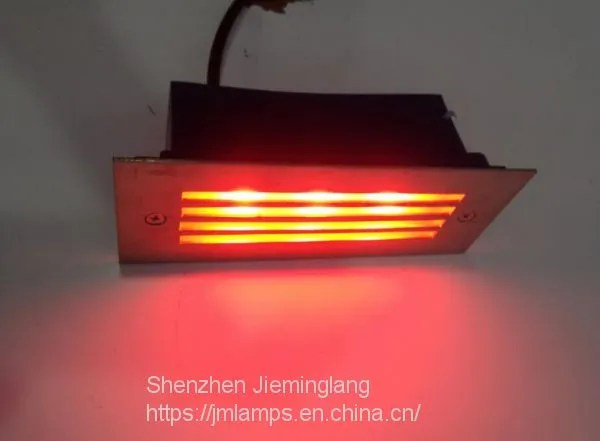 12V AC220V IP65 Outdoor 5W Wall Mount Square Recessed Led Step Light for Cinema Stair Lamp JML-OWL-H05W photo-4