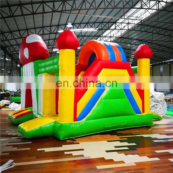 Mushroom Castle Inflatable Bounce Castle With Slide ,Inflatable Jumping Bouncer for Children photo-2