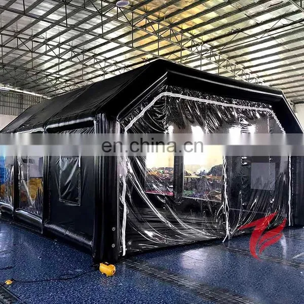 Outdoor Portable Inflatable Spray Paint Tent Car Paint Spray Booth for Sale
