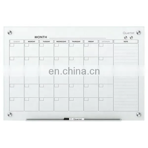 Low Price Magnetic Flexible Planner Glass Recordable Message Whiteboard photo-2