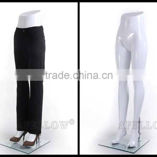 Glossy White Torso Female Trousers Mannequins photo-3