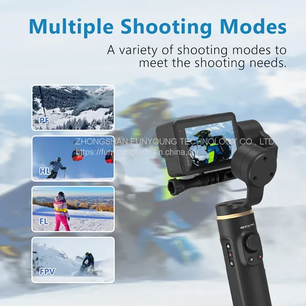 Handheld Three Axis Sports Camera Anti-shake Steady Shot Live Extreme Stabilizer Cloud Station GoPro5~8 photo-2