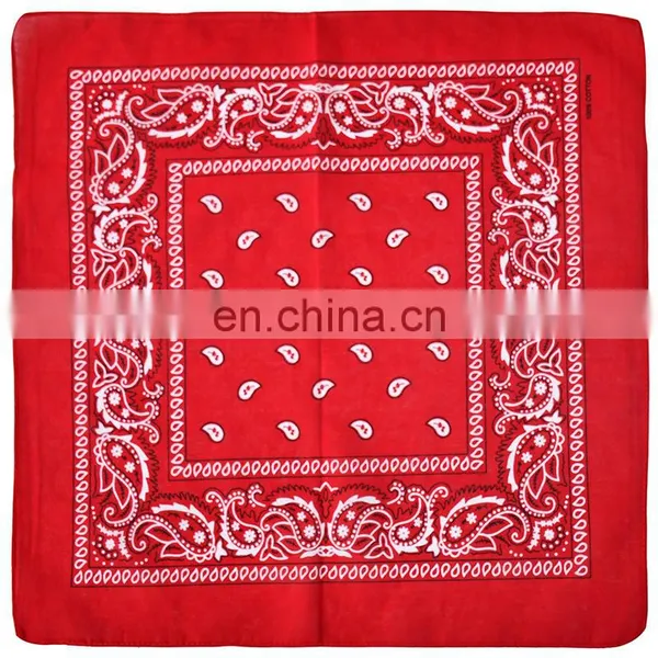 Wholesale Multifunctional Outdoor Sport Cycling Square Headband Bandanas Paisley Pattern Cowboy Scarf Cotton Bandana photo-5