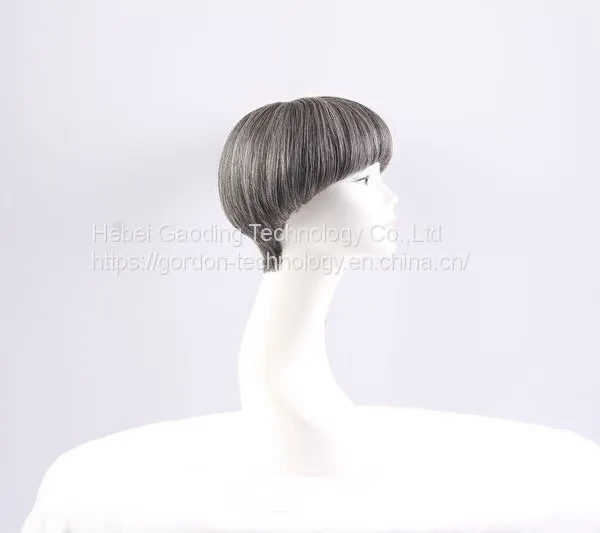 Gray Color Short Human Hair Bob Wig Direct Factory photo-3