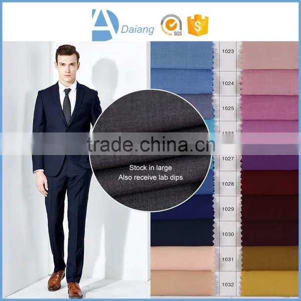 Stock Cheap High Quality Twill Shiny Dyeing TR Men's Suit Fabric for Business Suit Quality Choice photo-6