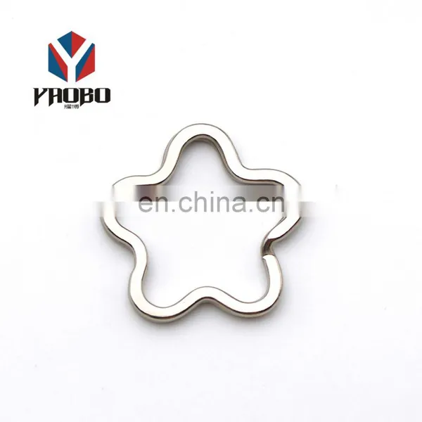 Finely Processed Stainless Steel Custom Shape Keychain Split Keyrings For Case photo-3